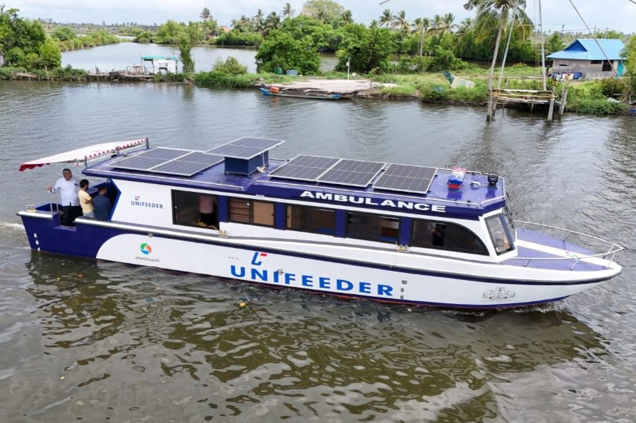 Unifeeder And Planatearth Launch India’s Hybrid Marine Ambulance And Dispensary For Island Communities In Kerala 
